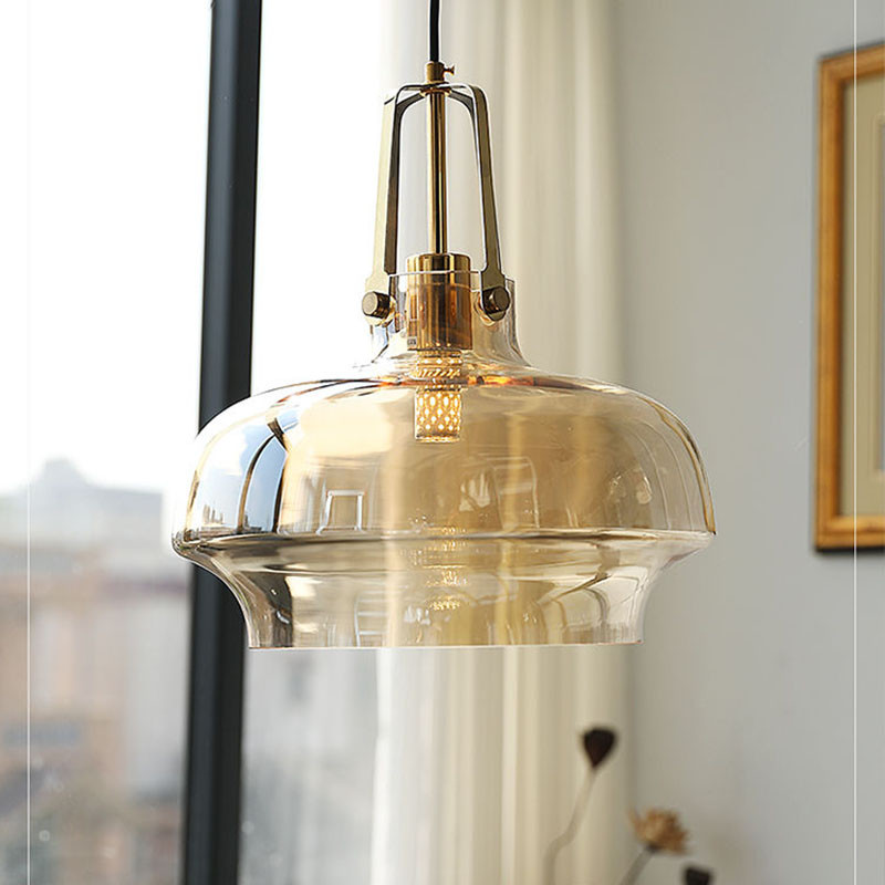 Nordic Vidro Pendente Luminaria Teto Moderno Lustre Quarto Lustre Cozinha Led Minimalista Lustre Sala Jantar