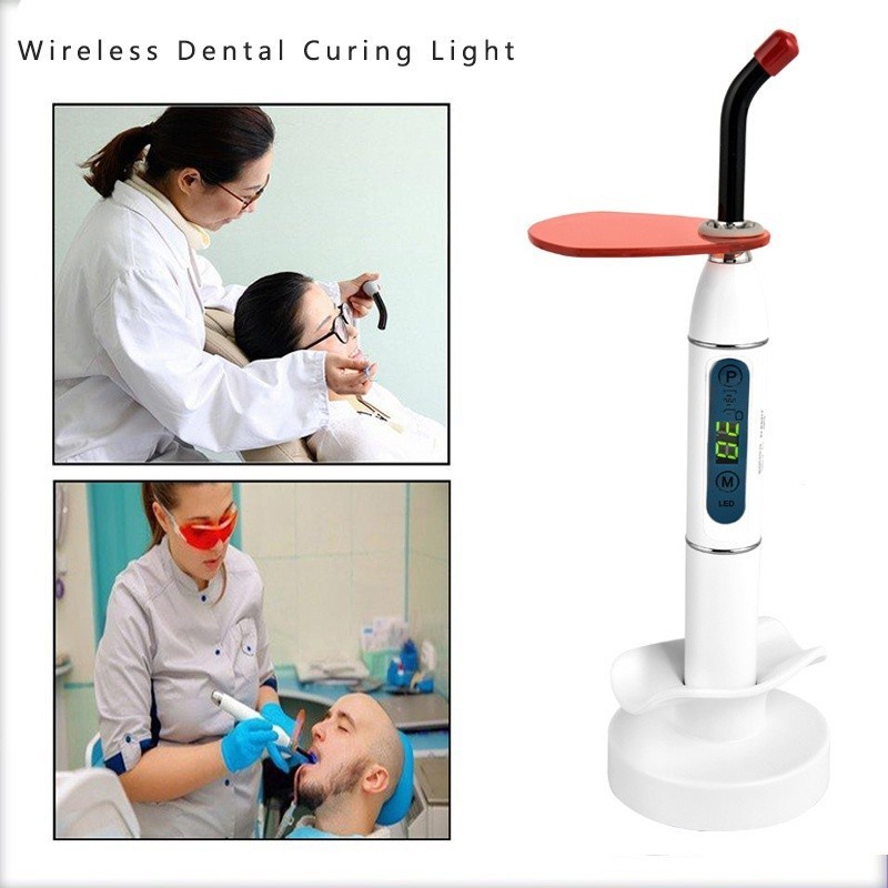 Luz de cura barroca Odontol Gica Base de carregamento sem fio universal com tempo de espera estendido