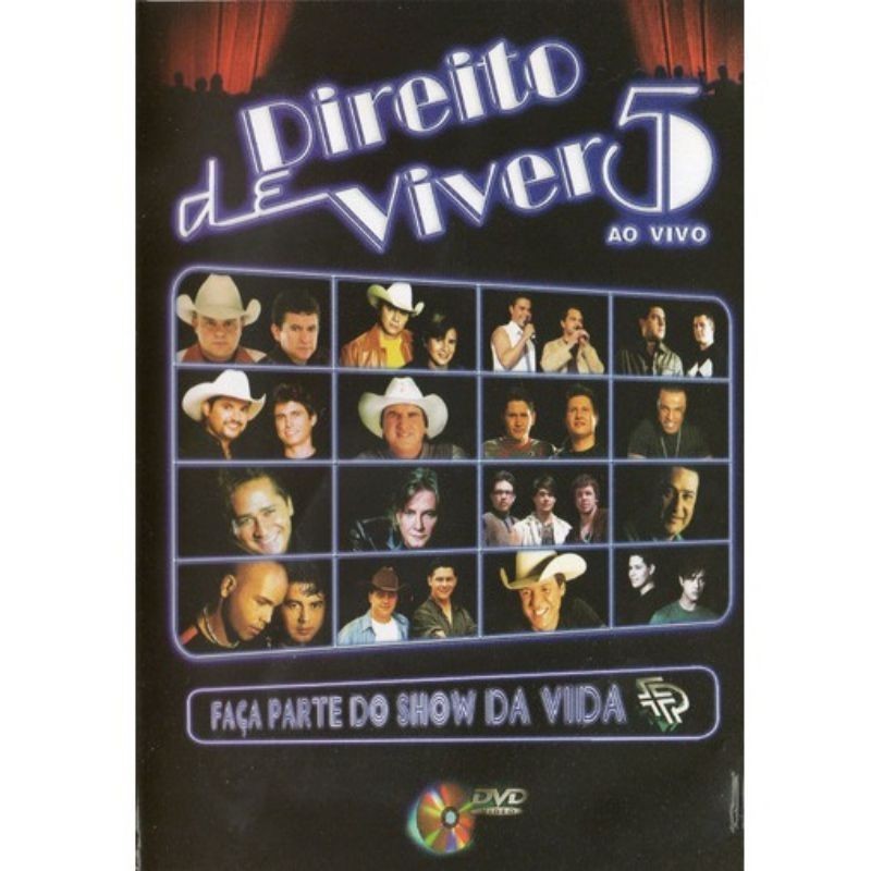 DVD Direito de Viver 5  Ao Vivo - Faça Parte do Show da Vida