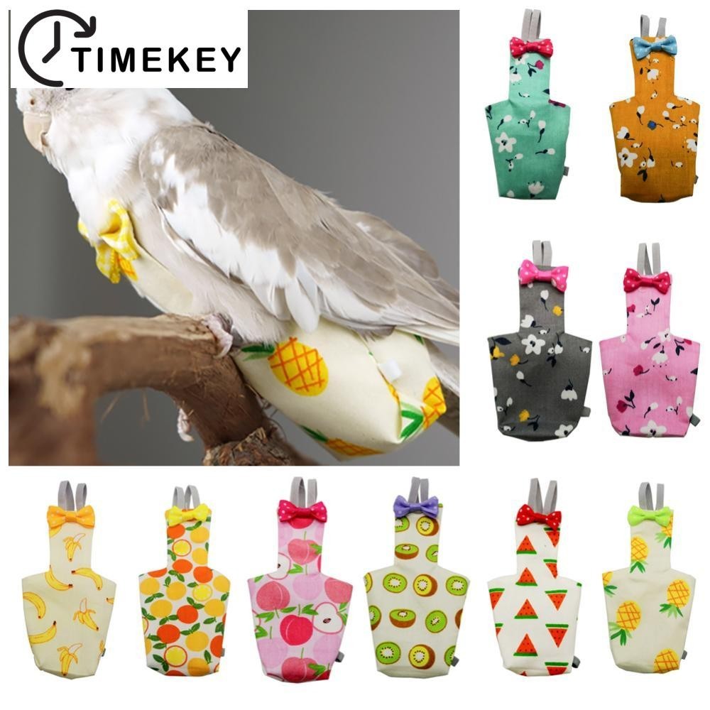 TKEY Roupa De Vôo De Fraldas De Papagaio Para Periquito Pombinho Médio Grande Pássaro De Estimação C2I1