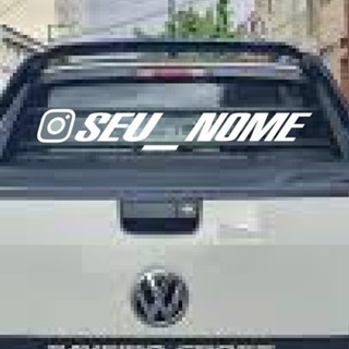 ADESIVO PARA CARRO REBAIXADO NOME PERSONALIZADO PARA VIDRO TRASEIRO PARABRISA em Oferta na Shopee