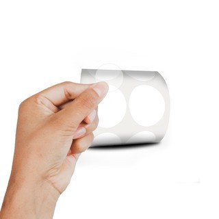 Etiqueta Adesiva Bolinha 3Cm Bopp Transparente 3000 un