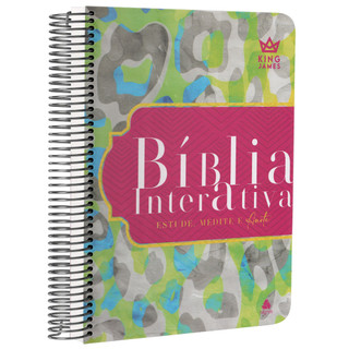 Bíblia de Estudo Interativa | KJC | Letra Normal | Espiral em Oferta na Shopee