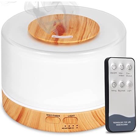 DIFUSOR DE AROMA 500ML 300ML COM CONTROLE LED RGB em Oferta na Shopee