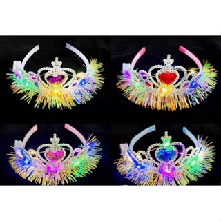 Tiara De Coração Led Coroa Infantil Para Fantasia Princesa em Oferta na Shopee