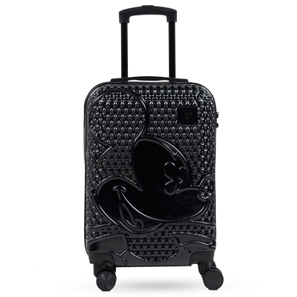 Mala de Bordo 10 Kg ABS 4 Rodas Mickey Epcot Preta