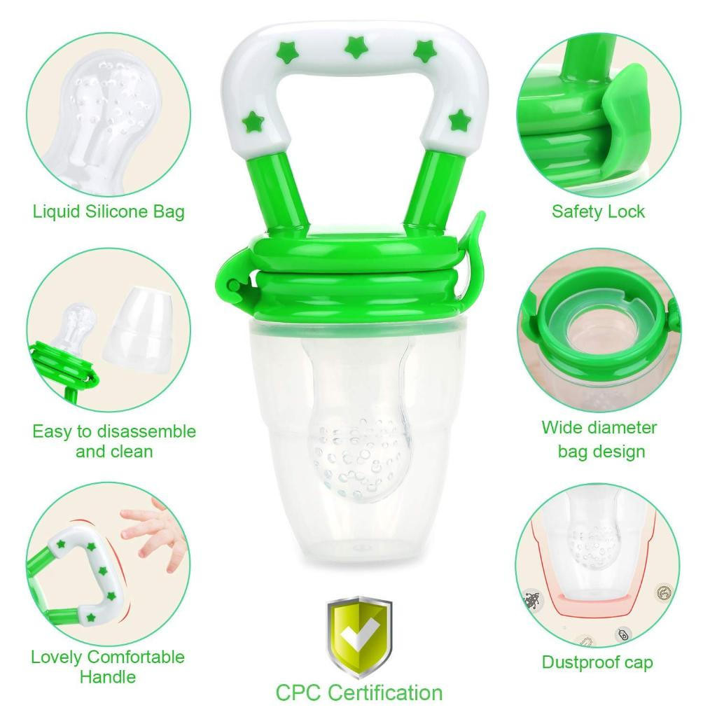 Chupeta alimentadora porta frutas silicone para bebê Chupeta Alimentadora Bebe Para Frutas Com Tampa