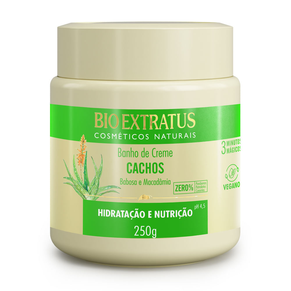 Banho de Creme Cachos Bio Extratus - 250g em Oferta na Shopee