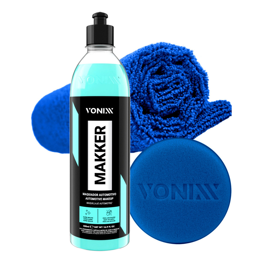 Makker Vonixx Maquiador Automotivo 500ml Flanela Aplicador