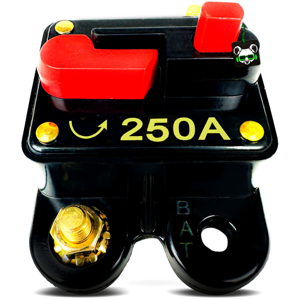 Disjuntor Chave 250Amperes Svart 12V Proteção Som Automotivo - Spare Parts and Accessories for Vehicles