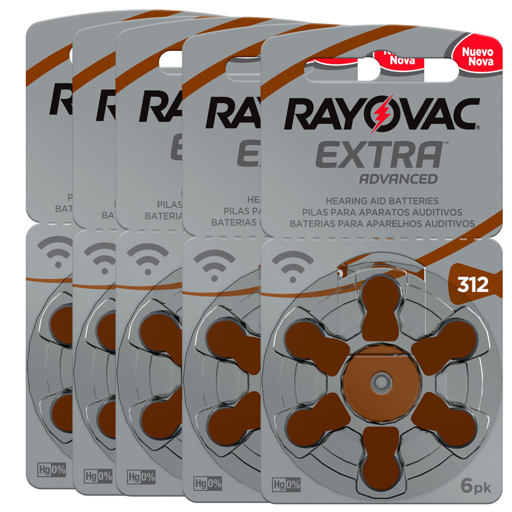 Pilha Auditiva 312 Rayovac Bateria Pr41 kit 30 unidades