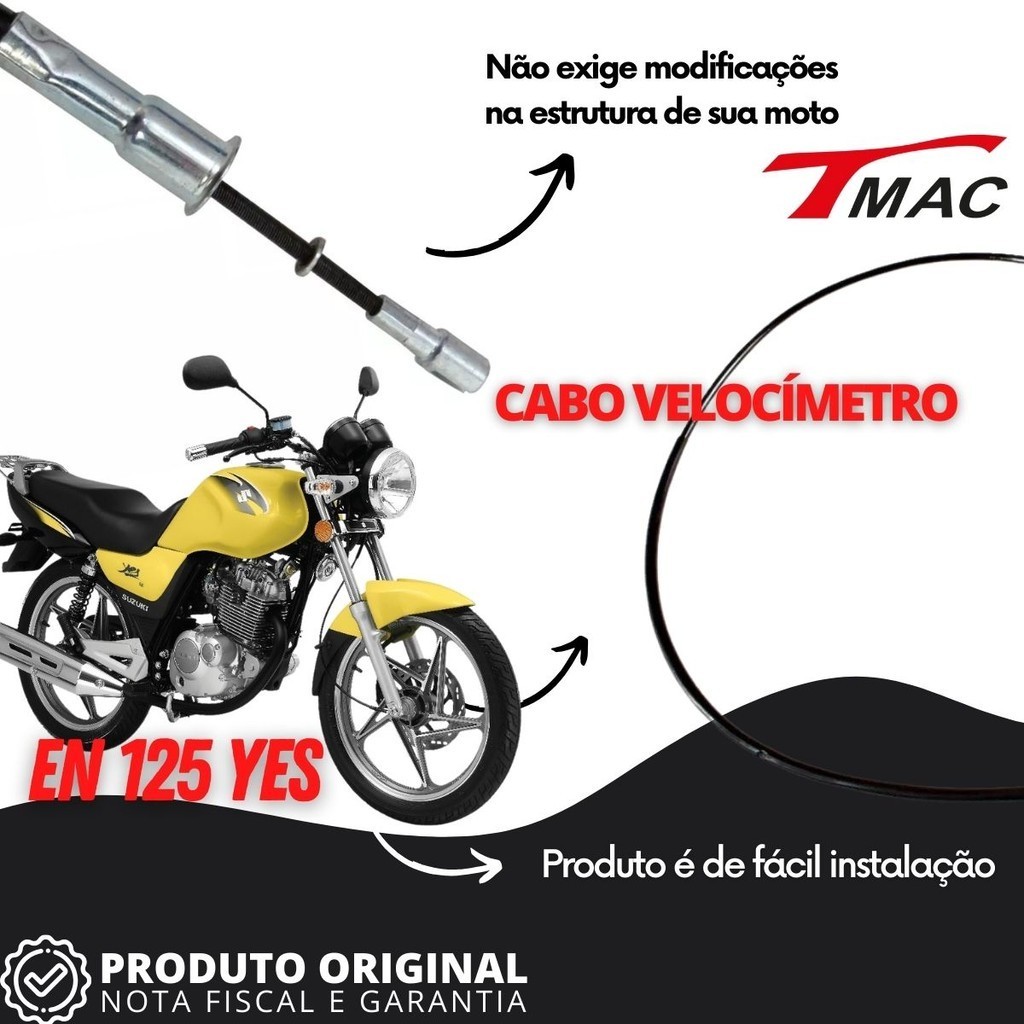 Cabo De Velocímetro Suzuki Yes 125 2005 Até 2012 Moto Tmac — imagem 2 de 2