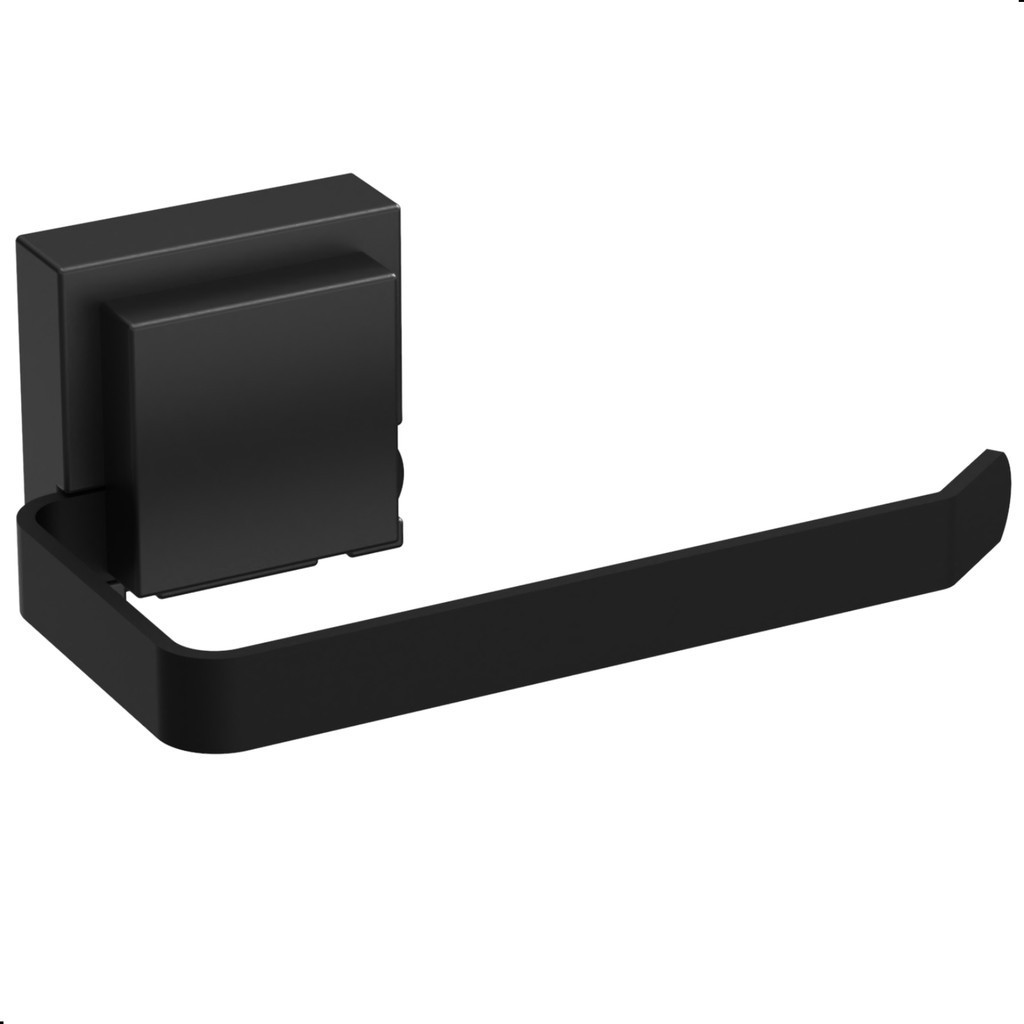Porta Papel Higiênico Com Ventosa Preto Max em Oferta na Shopee