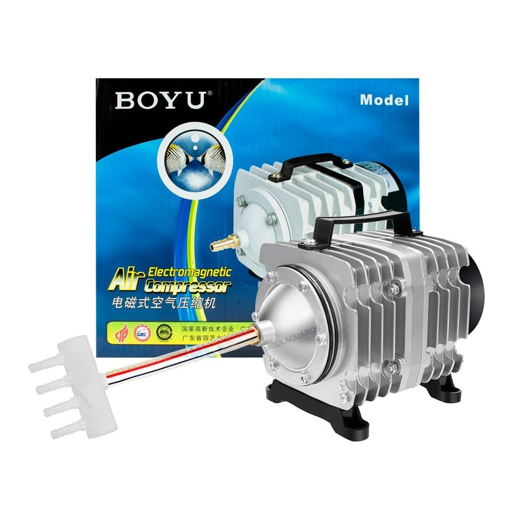 Compressor de ar eletromagnético Boyu ACQ-001 oxigenador aerador soprador lago aquário forte 25L/min
