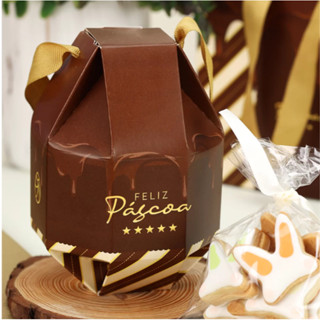 10 Caixass Embalagem Ovo de Páscoa 100/150 g com Alça Ovinho Kinder CHOCOLATE ( PASCOA JANGO 2025 ) em Oferta na Shopee