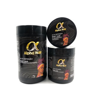 Modeladora de cabelo Para Acabamentos e Penteados  ALPHA HAIR 1kg, 500g ou 150g Excelente Fixação em Oferta na Shopee