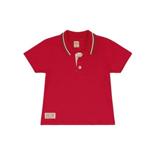 Camiseta Polo Menino Manga Curta Lisa - Trick Nick em Oferta na Shopee
