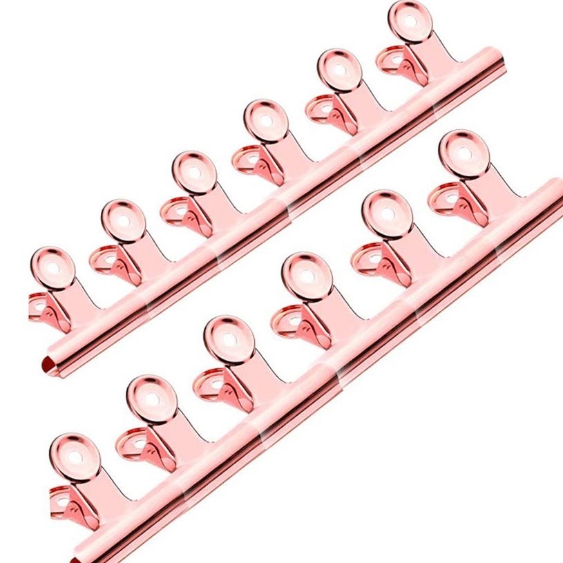 Kit 12 Presilhas Curvatura C Grampo Unhas Rosa em Oferta na Shopee