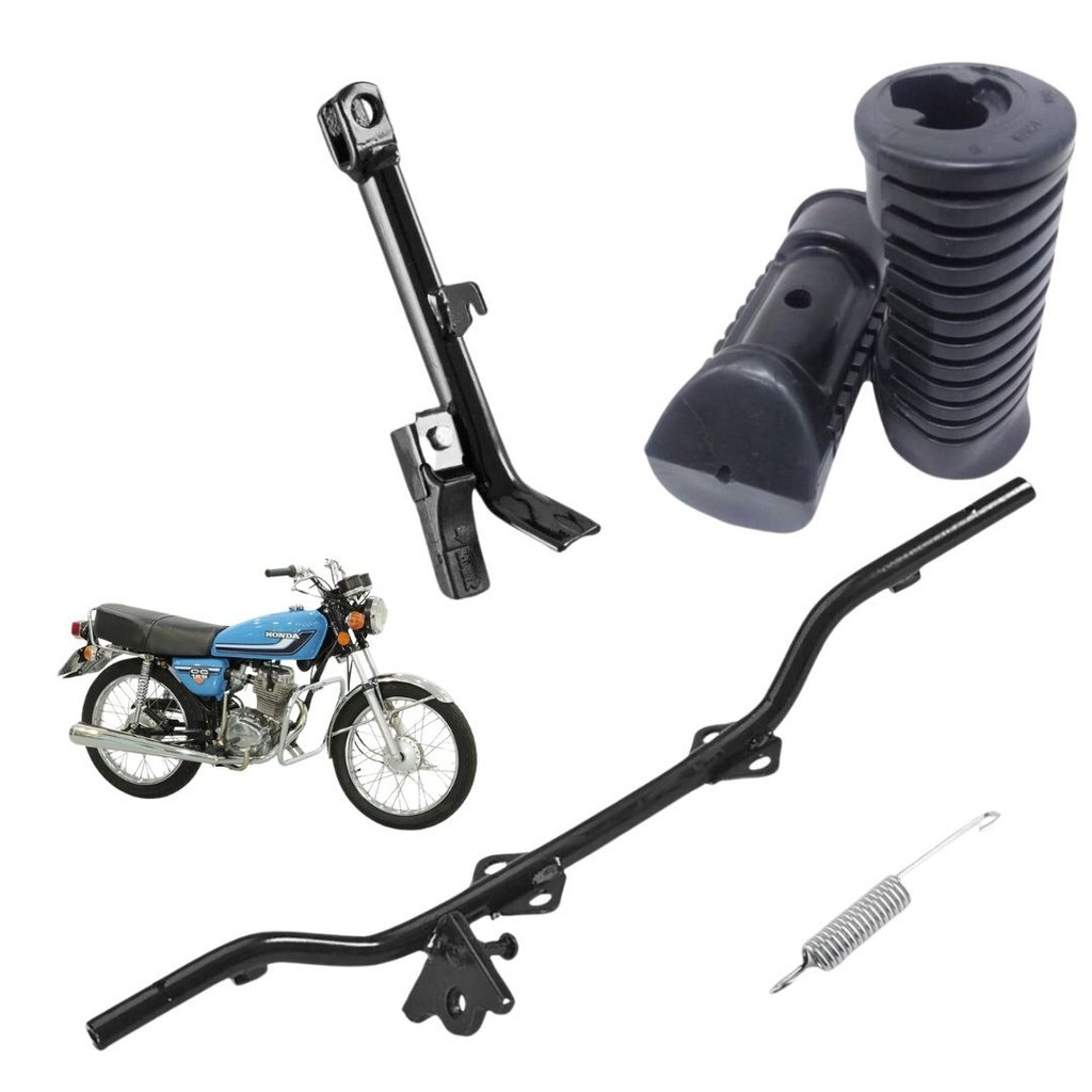 Estribo Maciço Mola borracha/pezinho CG 125 77 78 79 80 81