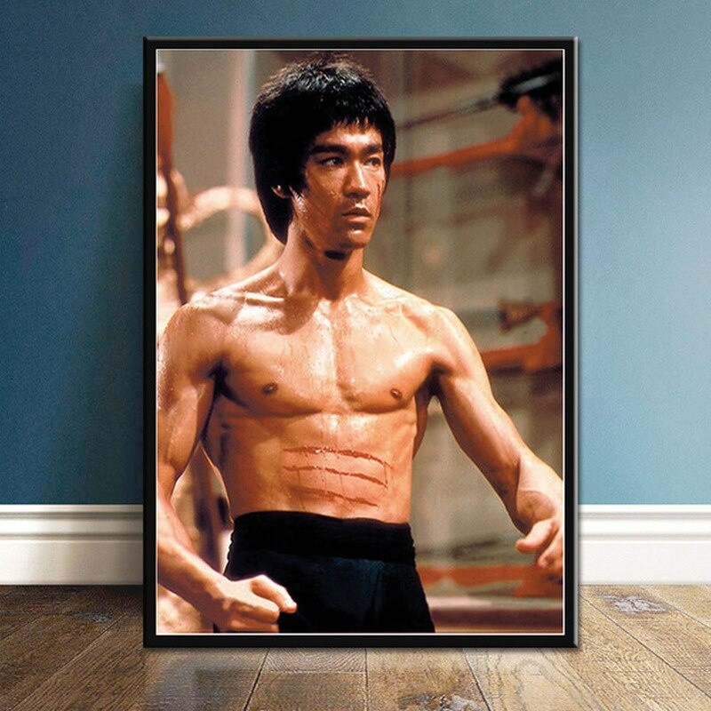 Quadrinho Placa Decorativa 1 Peça 30x20cm filmes de luta Bruce Lee full hd copa shop3