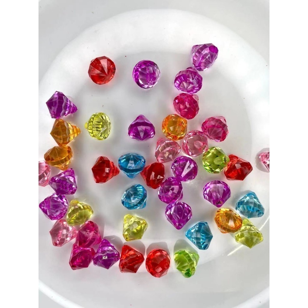 80 Pcs Miçangas Coloridas Para Crianças Contas Diamante