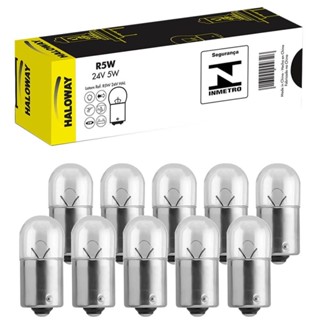 10 Lâmpadas Haloway Moto R10W 12V 10W BA15s Sinalização em Oferta na Shopee