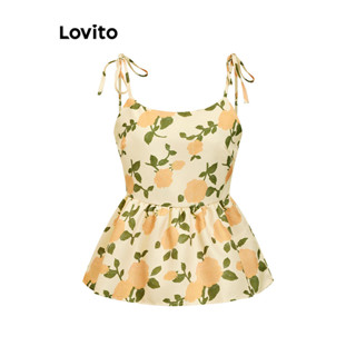 Lovito Linda Regata Floral Em Jacquard Para Mulheres LNE41159