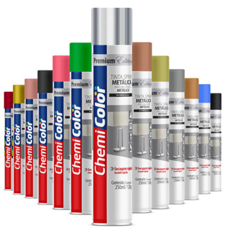 Tinta Spray Premium Edition Metálica 250ml Chemicolor em Oferta na Shopee