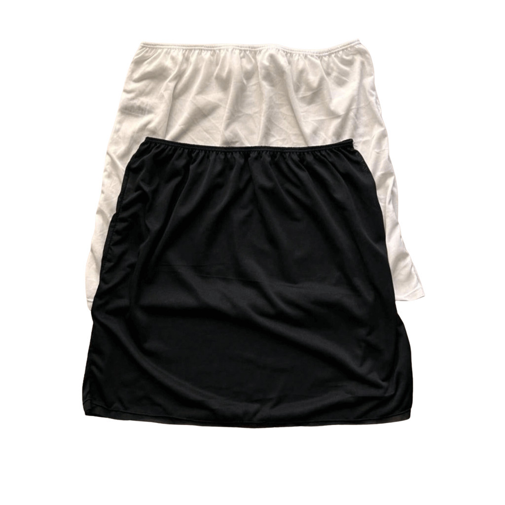 Kit 2 Anagua Saiote Saia Senhora Feminina Sem Renda Segunda Pele