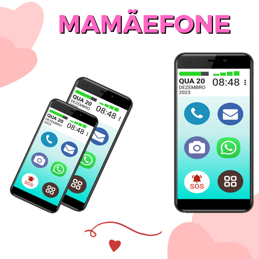 SMARTPHONE MAMÃEFONE 4G 64GB TELA GRANDE 6.5 BOTÃO SOS ZAP SAMSUNG