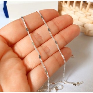 colar Choker feminina folheado banhada a prata 925 a ouro 18K