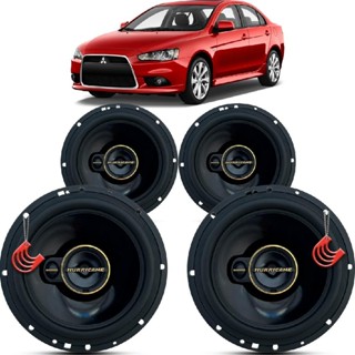 Kit Alto Falantes Dianteiros e Traseiros Mitsubishi Lancer 2010 até 2019 - Hurricane Aurum 480w em Oferta na Shopee