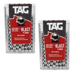 2un - ESFERA DE AÇO BLAST BB 4.5MM 300UN - TAG