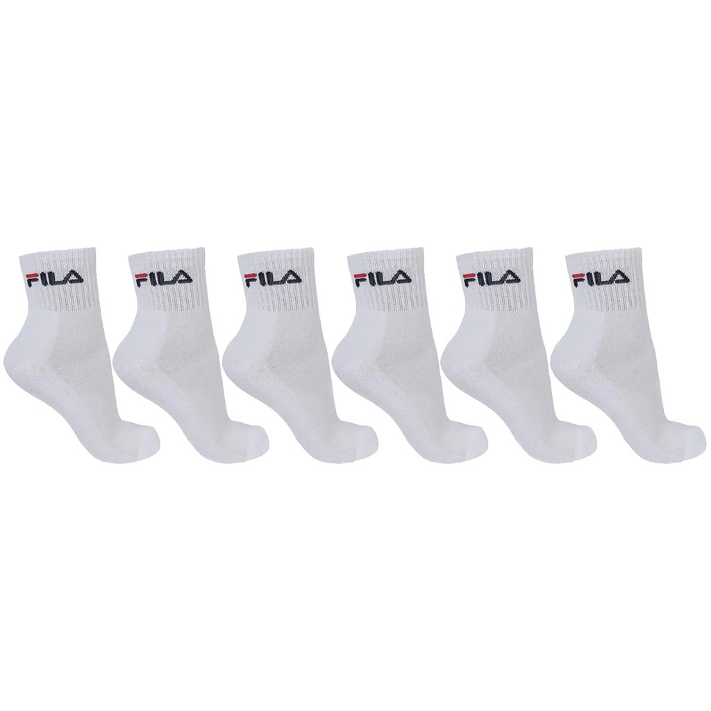 Kit com 6 Pares de Meias Cano Médio Algodão Unissex Original Fila em Oferta na Shopee