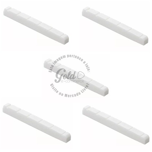 Kit 5 pestana pestanas nut 100% osso animal 42mm 42 mm guitarra strato stratocaster tele telecaster