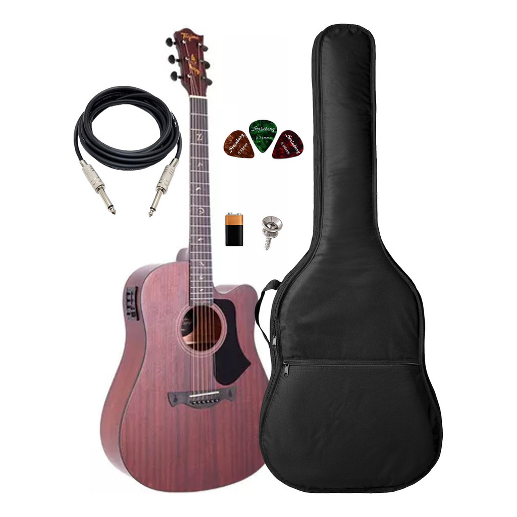 Violão Eletroacústico Juninho Afram Tagima Dkmop E Capa Luxo em Oferta na Shopee
