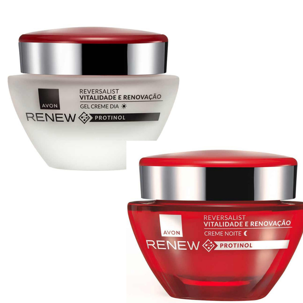Creme Facial Kit Renew Avon Reversalist Creme 35 + Dia E Noite Promoção