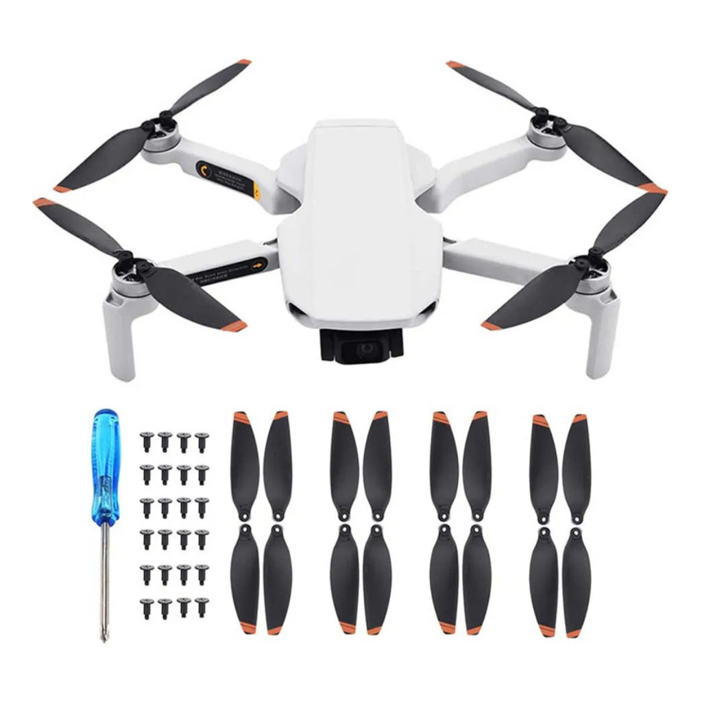 Kit 8 Pares Hélices De Reposição Drone Dji Mini 2 / Se / 4k