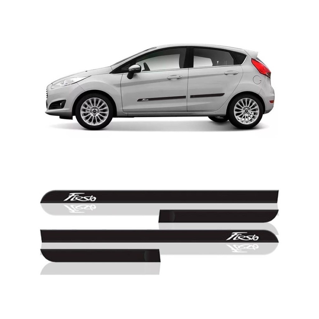 Jogo Friso Lateral New Fiesta Hatch/sedan 2012/18 - 4 Peças