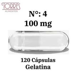 Capsula Vazia de Gelatina 120un n°4 Incolor