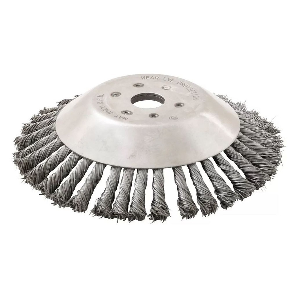 ESCOVA ROTATIVA AÇO 200MM - FURO 25,4MM em Oferta na Shopee