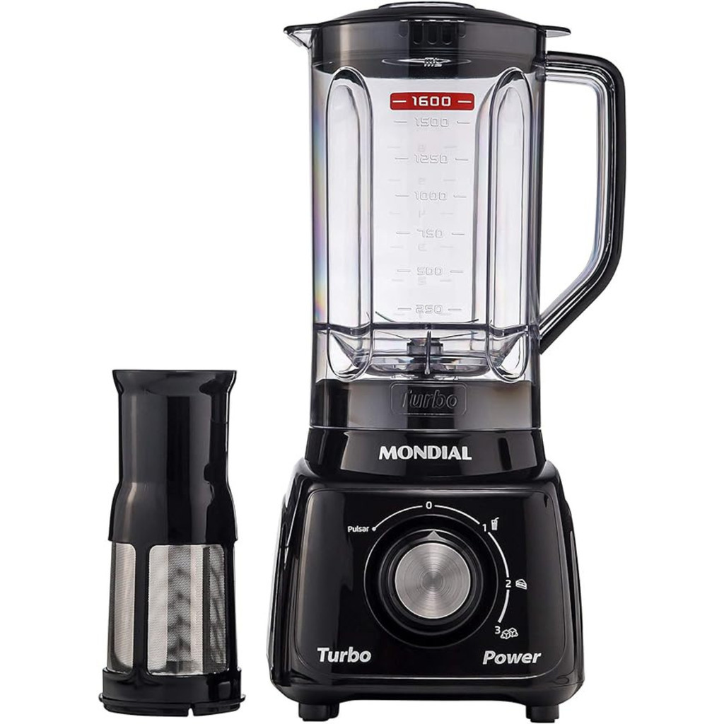 Liquidificador Turbo Power, Mondial, Preto, 550W, 110V - L-99 FB