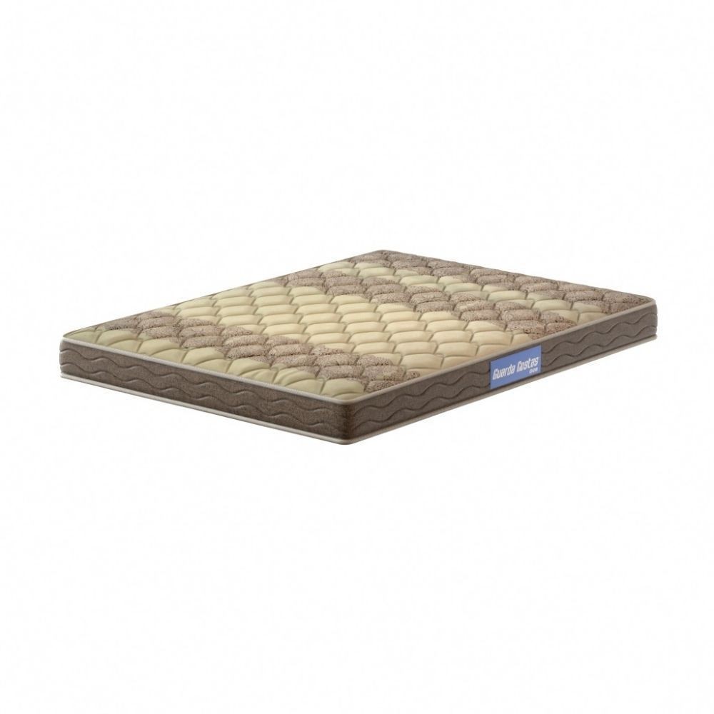 Colchão Casal Espuma D28 Guarda Costas Probel 14cm Branco/Marrom em Oferta na Shopee