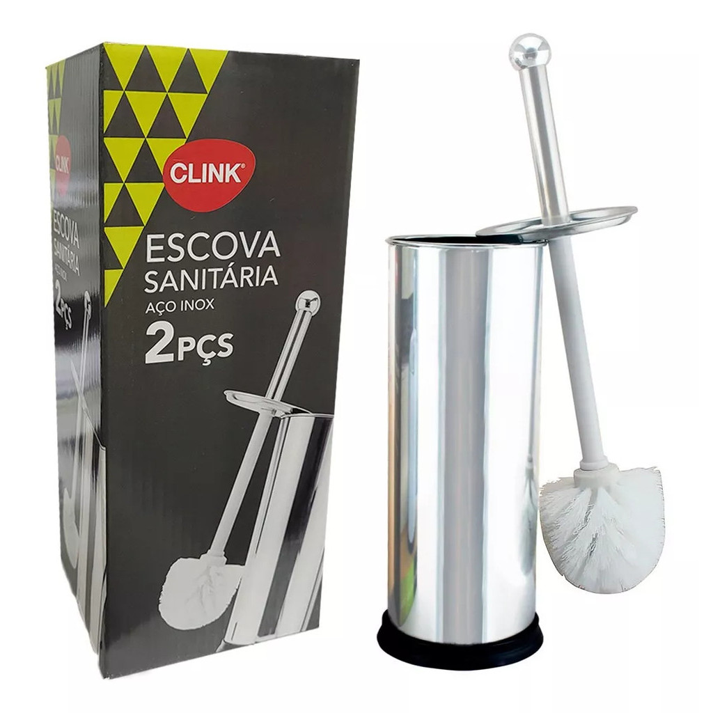 Escova Para Limpeza De Vaso Sanitário Privada Banheiro Inox em Oferta na Shopee