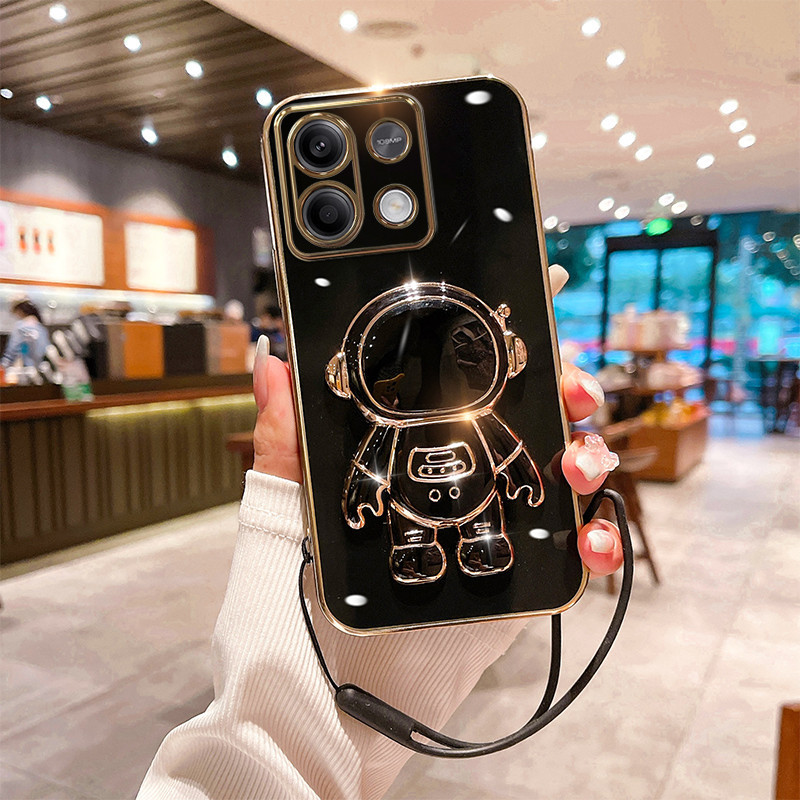 Para Xiaomi POCO M6 X6 Pro C65 C55 4G 5G Porta-Casaco De Astronauta Silicone Com Cordão De Segurança Livre em Oferta na Shopee