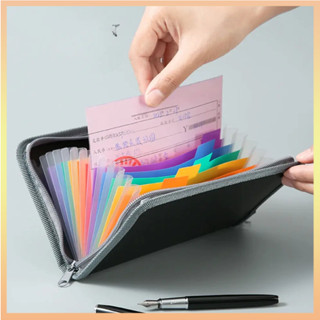 A6 Pasta De Arquivo Colorida Expandindo Carteira De 13 Compartimentos Contas Documentos Organizador De Zíper Material De em Oferta na Shopee