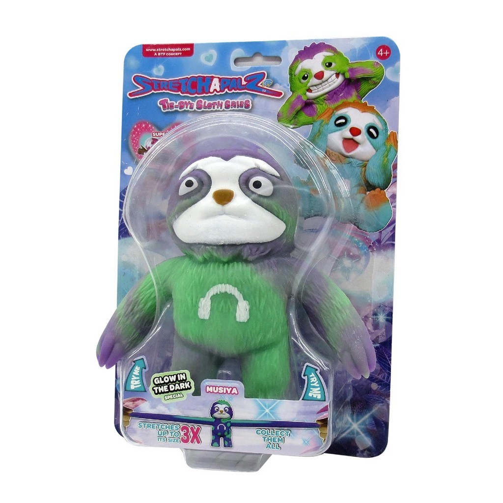 Boneco Elástico Preguiça Tie-Dye Musiya - Stretchapalz em Oferta na Shopee