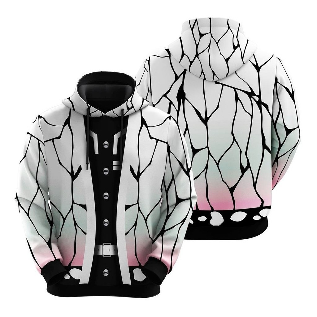Blusa Moletom Sublimação Full 3d Manto Shinobu Demon Slayer