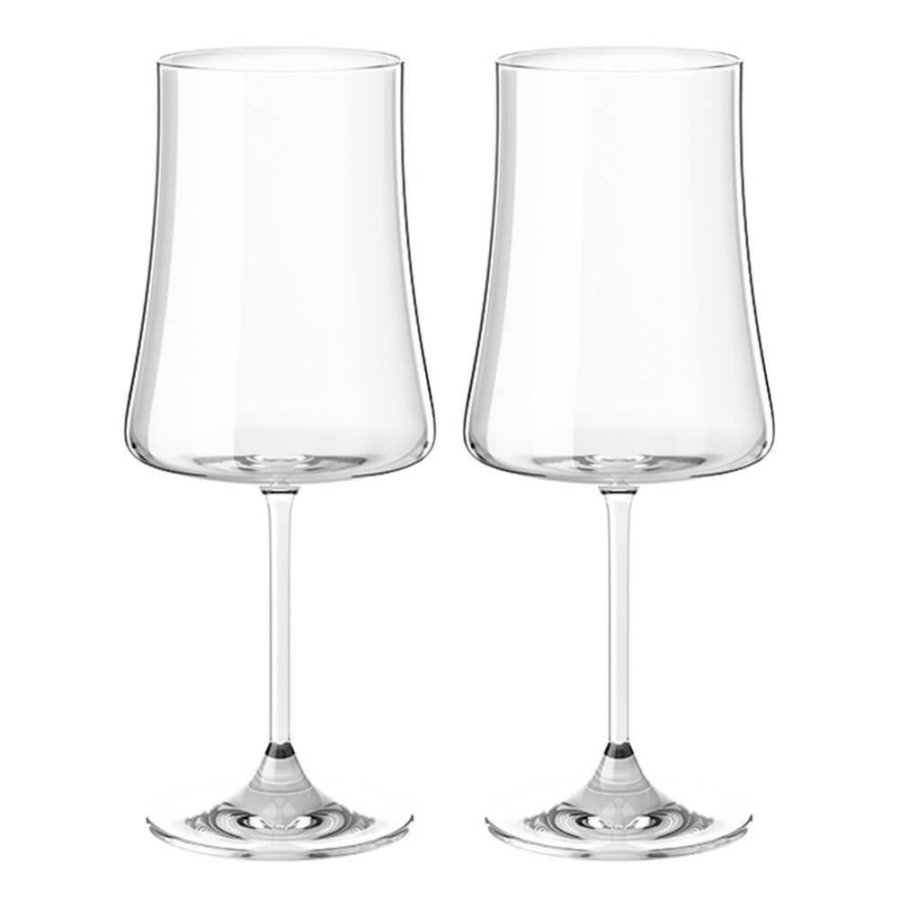 Taças de Vinho e Água Cristal 460ml Com Titânio Pleasure 2 peças - Haus Concept
