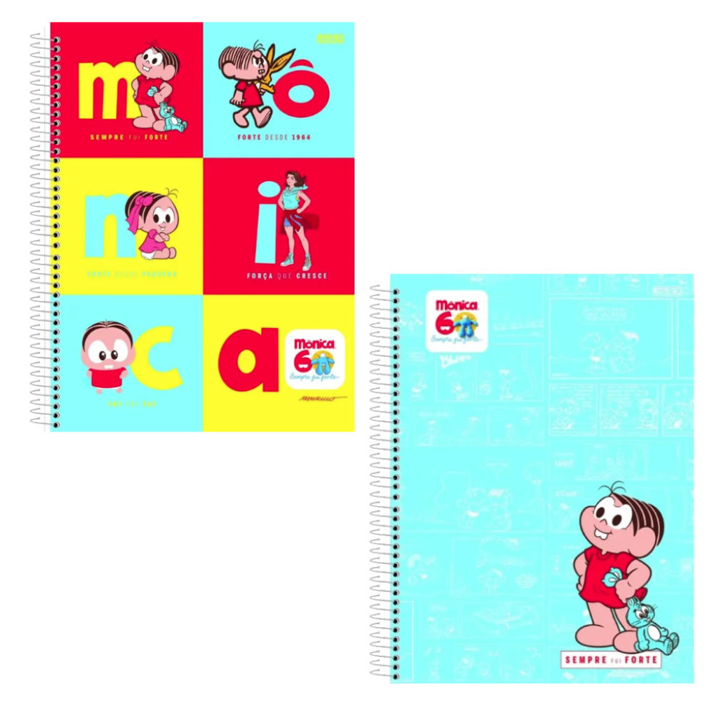 CADERNO COL 10M CD B/A 160F  MONICA    SAO DOMINGOS   10309 em Oferta na Shopee